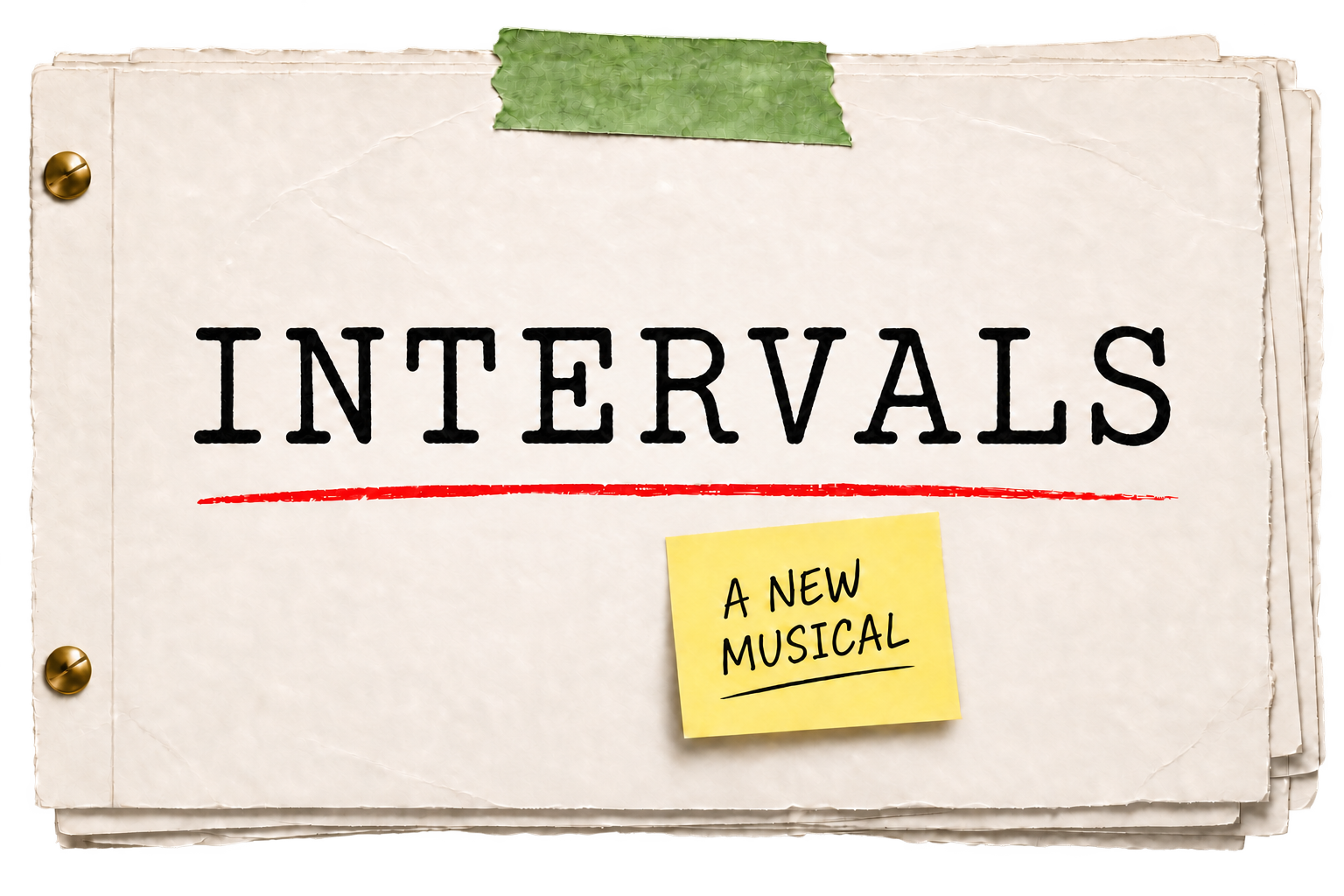 INTERVALS, a new musical: script cover artwork